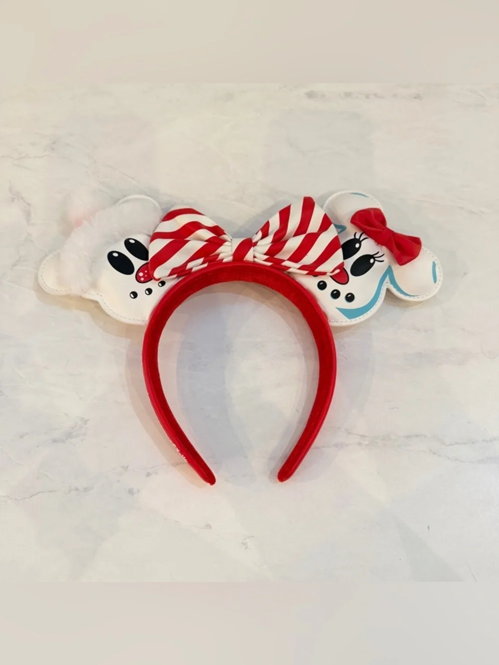 NEW Disney Loungefly Minnie & Mickey Snowman Ears
